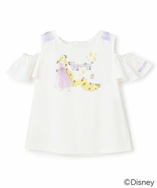 mezzo piano / メゾピアノ Tシャツ | 【ラプンツェル】2way肩開きTシャツ | 詳細1