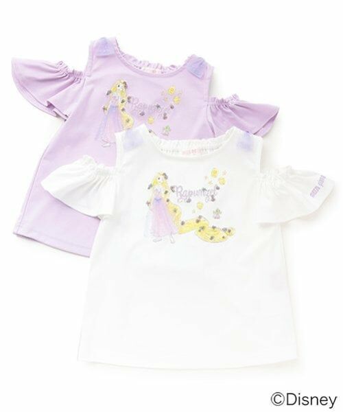 mezzo piano / メゾピアノ Tシャツ | 【ラプンツェル】2way肩開きTシャツ | 詳細14