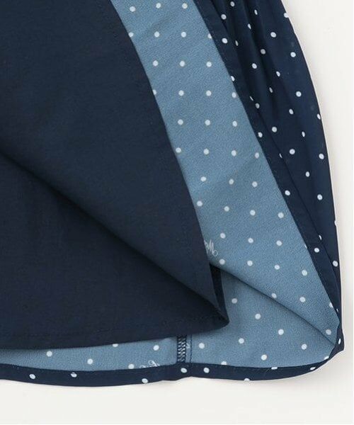 mezzo piano / メゾピアノ ミニ丈・ひざ丈ワンピース | レース衿　ドットプリーツワンピース | 詳細7