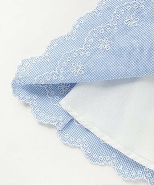 mezzo piano / メゾピアノ ミニ丈・ひざ丈ワンピース | カットワークギンガム　ドッキングワンピース | 詳細9