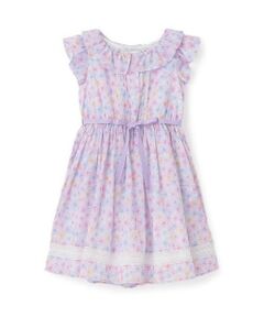 mezzo piano / メゾピアノ ミニ丈・ひざ丈ワンピース | 水彩花柄プリント　ワンピース