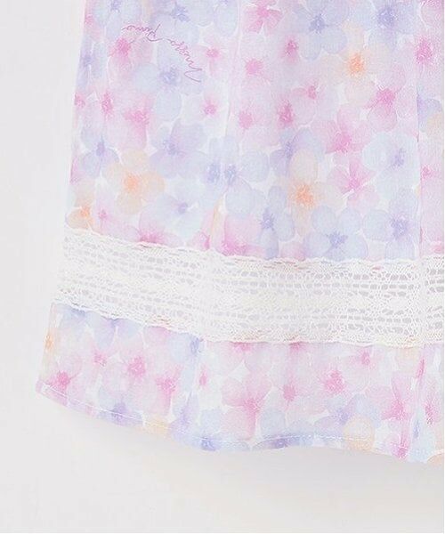 mezzo piano / メゾピアノ ミニ丈・ひざ丈ワンピース | 水彩花柄プリント　ワンピース | 詳細6