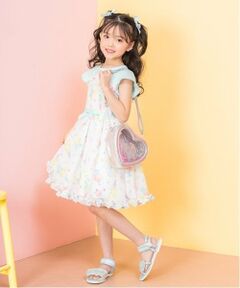 mezzo piano / メゾピアノ ミニ丈・ひざ丈ワンピース | フルーツシャーベット柄　ワンピース