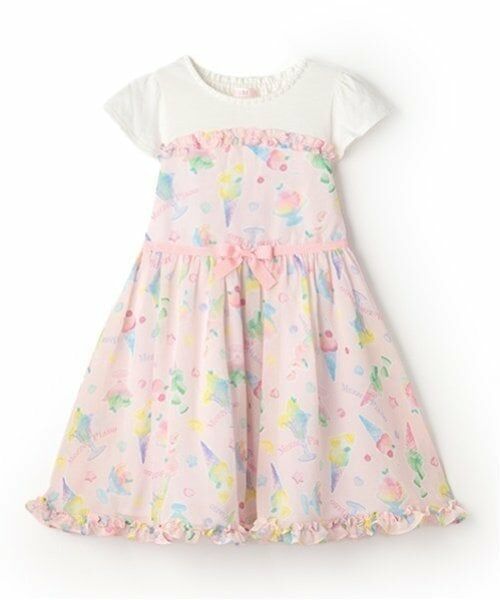 mezzo piano / メゾピアノ ミニ丈・ひざ丈ワンピース | フルーツシャーベット柄　ワンピース | 詳細10