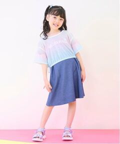 mezzo piano / メゾピアノ ミニ丈・ひざ丈ワンピース | グラデーションメッシュ＆ワンピースセット