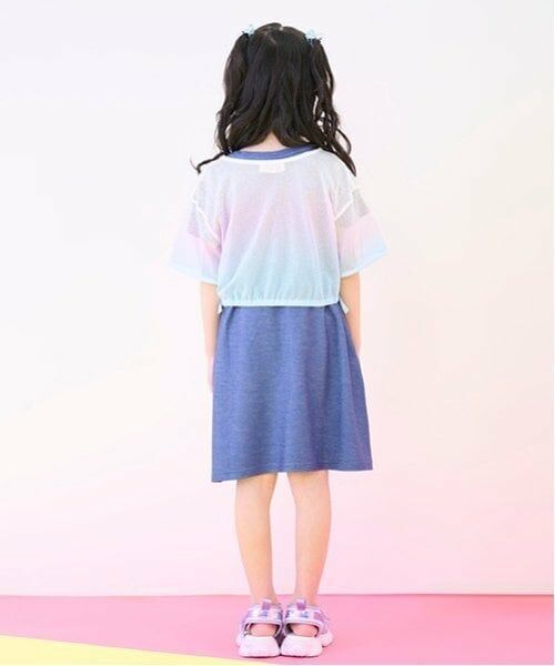 mezzo piano / メゾピアノ ミニ丈・ひざ丈ワンピース | グラデーションメッシュ＆ワンピースセット | 詳細20