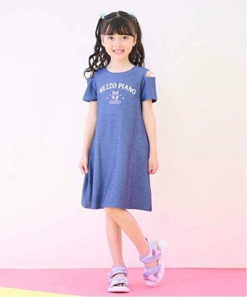 mezzo piano / メゾピアノ ミニ丈・ひざ丈ワンピース | グラデーションメッシュ＆ワンピースセット | 詳細21