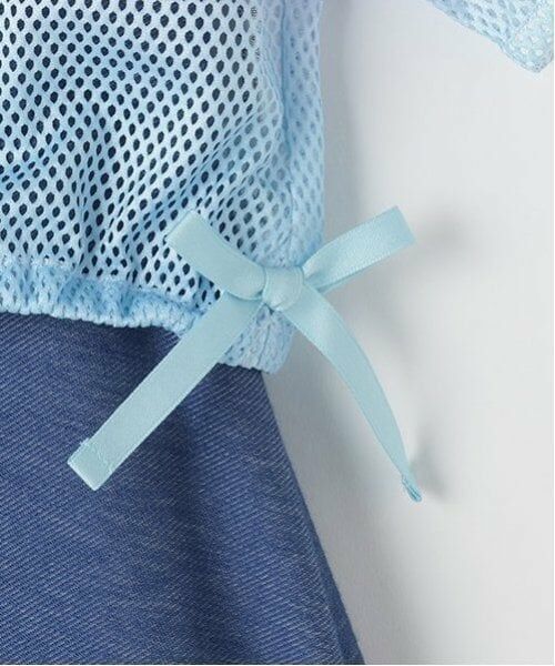 mezzo piano / メゾピアノ ミニ丈・ひざ丈ワンピース | グラデーションメッシュ＆ワンピースセット | 詳細7