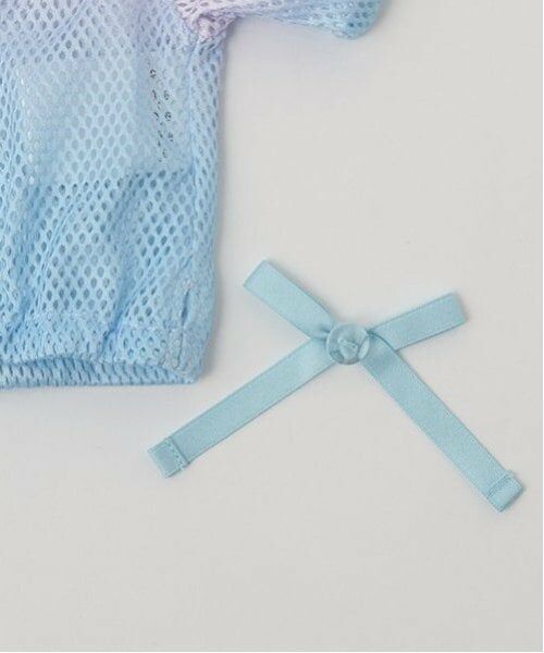 mezzo piano / メゾピアノ ミニ丈・ひざ丈ワンピース | グラデーションメッシュ＆ワンピースセット | 詳細8