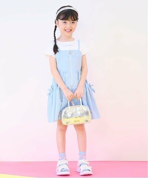 mezzo piano / メゾピアノ ミニ丈・ひざ丈ワンピース | フロントZIPキャミワンピース＆半袖Tシャツセット | 詳細17