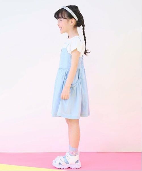 mezzo piano / メゾピアノ ミニ丈・ひざ丈ワンピース | フロントZIPキャミワンピース＆半袖Tシャツセット | 詳細18