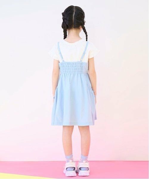 mezzo piano / メゾピアノ ミニ丈・ひざ丈ワンピース | フロントZIPキャミワンピース＆半袖Tシャツセット | 詳細19