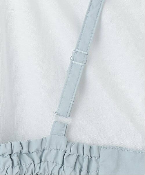 mezzo piano / メゾピアノ ミニ丈・ひざ丈ワンピース | フロントZIPキャミワンピース＆半袖Tシャツセット | 詳細8