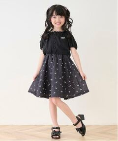 mezzo piano / メゾピアノ ミニ丈・ひざ丈ワンピース | ブラウス＆チェリー柄キャミワンピースセット