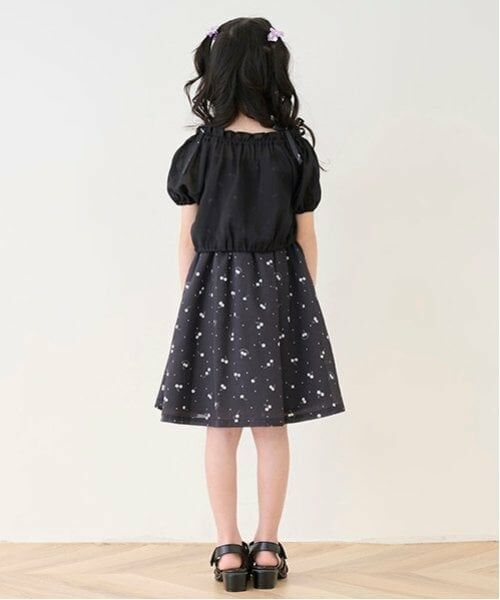 mezzo piano / メゾピアノ ミニ丈・ひざ丈ワンピース | ブラウス＆チェリー柄キャミワンピースセット | 詳細18