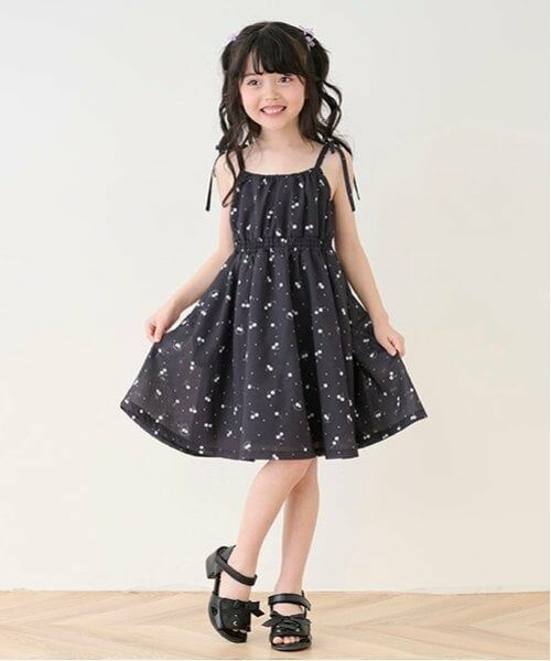 mezzo piano / メゾピアノ ミニ丈・ひざ丈ワンピース | ブラウス＆チェリー柄キャミワンピースセット | 詳細19