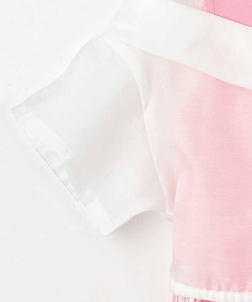 mezzo piano / メゾピアノ ミニ丈・ひざ丈ワンピース | シアーシャツ　ドッキングワンピース | 詳細6