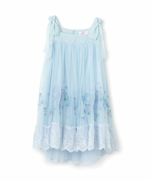 mezzo piano / メゾピアノ ドレス | 紫陽花刺しゅう　ドレス | 詳細12