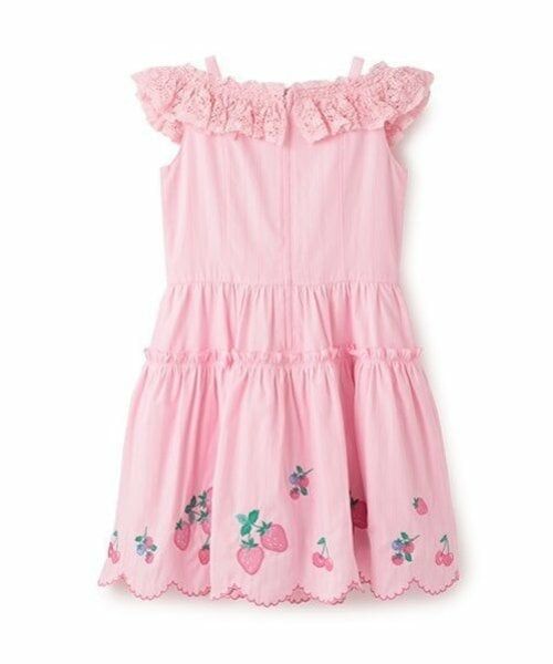 mezzo piano / メゾピアノ ミニ丈・ひざ丈ワンピース | いちご刺しゅうワンピース | 詳細2