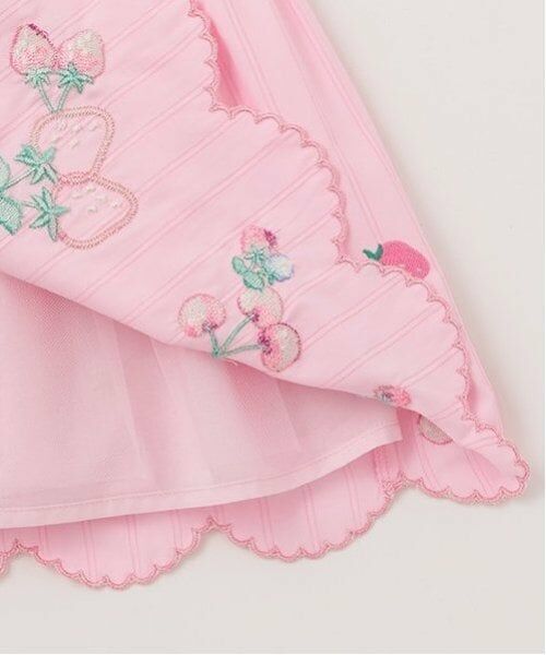 mezzo piano / メゾピアノ ミニ丈・ひざ丈ワンピース | いちご刺しゅうワンピース | 詳細7