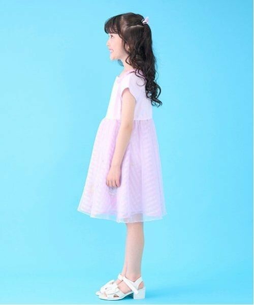 mezzo piano / メゾピアノ ミニ丈・ひざ丈ワンピース | シャーベット刺しゅう　ドッキングワンピース | 詳細17