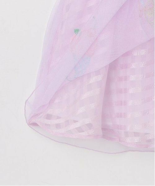 mezzo piano / メゾピアノ ミニ丈・ひざ丈ワンピース | シャーベット刺しゅう　ドッキングワンピース | 詳細7