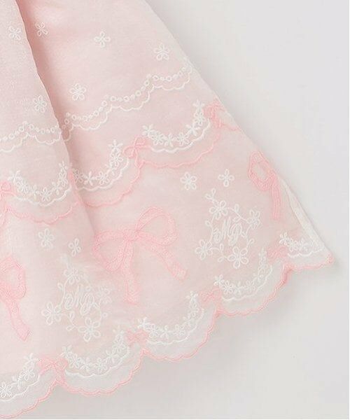 mezzo piano / メゾピアノ ミニ丈・ひざ丈ワンピース | オーガンジーリボン刺しゅうドレス | 詳細5