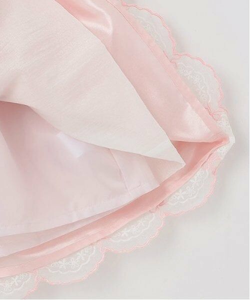 mezzo piano / メゾピアノ ミニ丈・ひざ丈ワンピース | オーガンジーリボン刺しゅうドレス | 詳細6