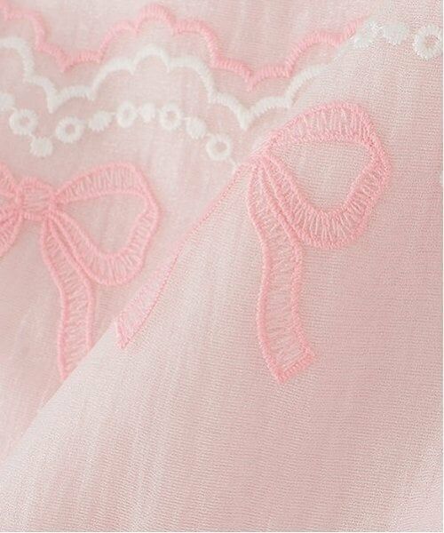 mezzo piano / メゾピアノ ミニ丈・ひざ丈ワンピース | オーガンジーリボン刺しゅうドレス | 詳細8