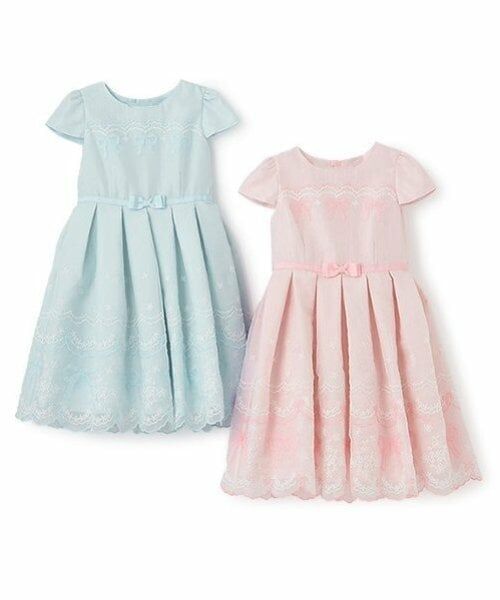 mezzo piano / メゾピアノ ミニ丈・ひざ丈ワンピース | オーガンジーリボン刺しゅうドレス | 詳細9