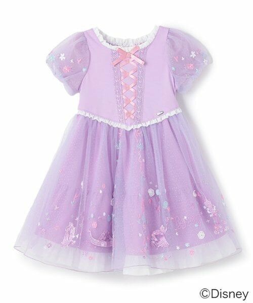 mezzo piano / メゾピアノ ミニ丈・ひざ丈ワンピース | 【ラプンツェル】ドッキングワンピース | 詳細1