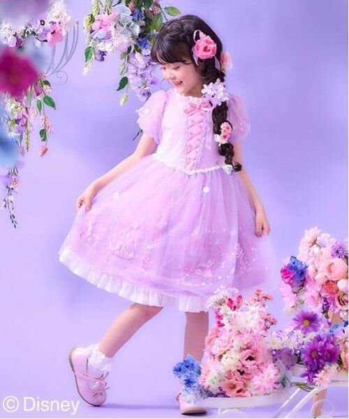 mezzo piano / メゾピアノ ミニ丈・ひざ丈ワンピース | 【ラプンツェル】ドッキングワンピース | 詳細15