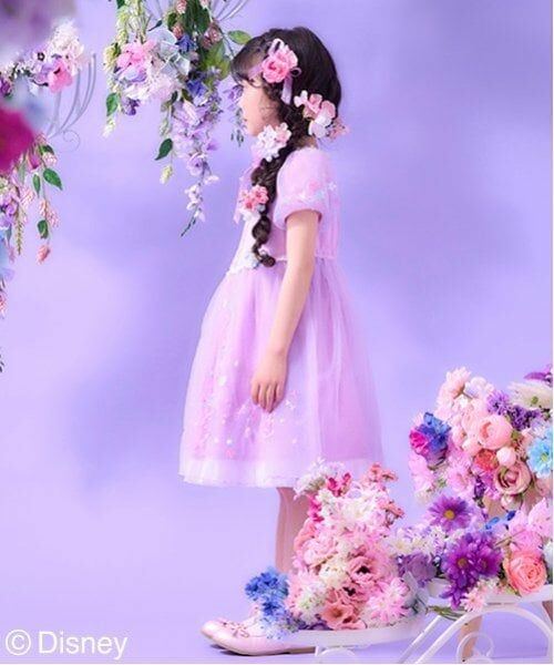 mezzo piano / メゾピアノ ミニ丈・ひざ丈ワンピース | 【ラプンツェル】ドッキングワンピース | 詳細16