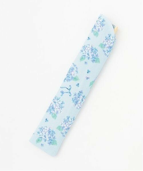 mezzo piano / メゾピアノ その他 | 紫陽花・いちごハンカチ柄　扇子　袋つき | 詳細7