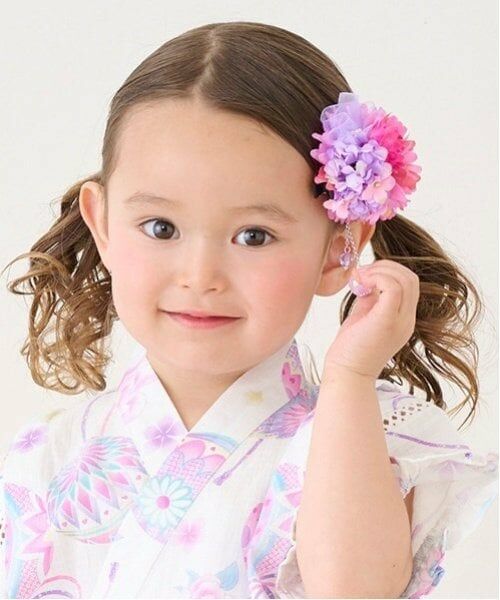 mezzo piano / メゾピアノ ヘアアクセサリー | お花コサージュ（ラベンダー）