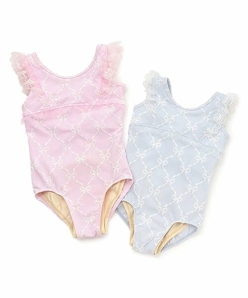 mezzo piano / メゾピアノ その他インナー・ルームウェア | 【バレエ】リボンジャガード柄　レオタード | 詳細11