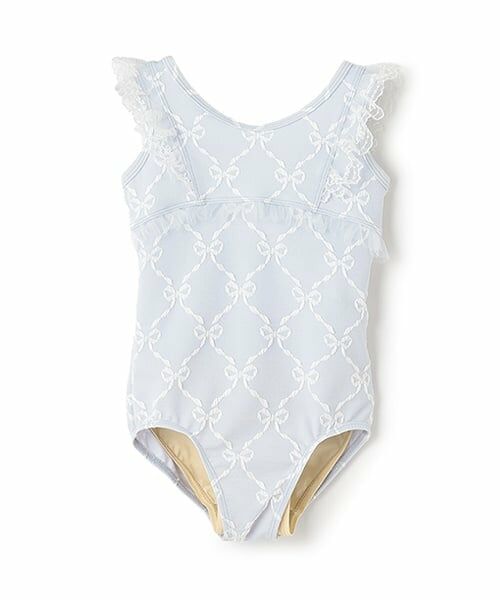 mezzo piano / メゾピアノ その他インナー・ルームウェア | 【バレエ】リボンジャガード柄　レオタード | 詳細12