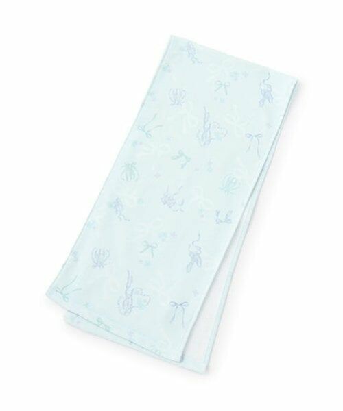 mezzo piano / メゾピアノ タオル | 【バレエ】総柄マフラータオル（ライト ブルー）