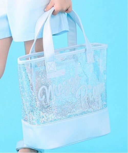 mezzo piano / メゾピアノ 水着・スイムグッズ | 【SWIM】キラキラスイムバッグ（サックス）