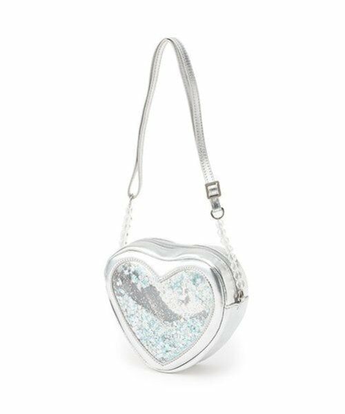 mezzo piano / メゾピアノ ショルダーバッグ | ハート型クリアラメ　ショルダーバッグ | 詳細1