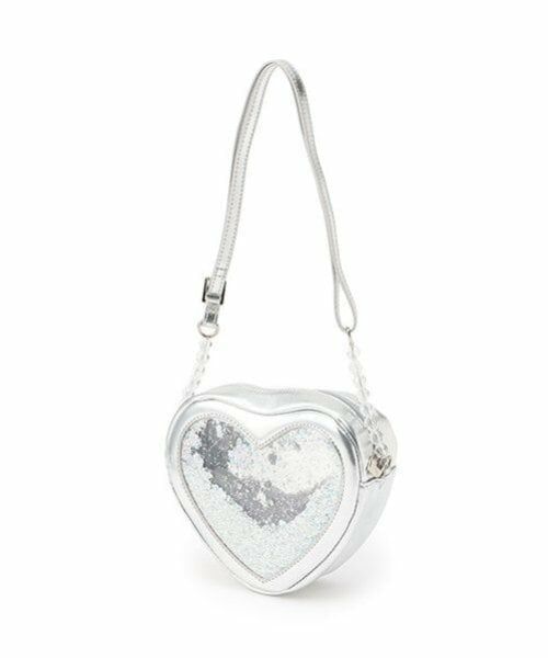 mezzo piano / メゾピアノ ショルダーバッグ | ハート型クリアラメ　ショルダーバッグ | 詳細2