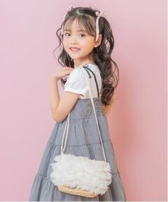 mezzo piano / メゾピアノ ショルダーバッグ | フリル　かご風ポシェット