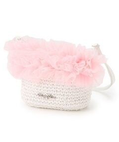 mezzo piano / メゾピアノ ショルダーバッグ | フリル　かご風ポシェット