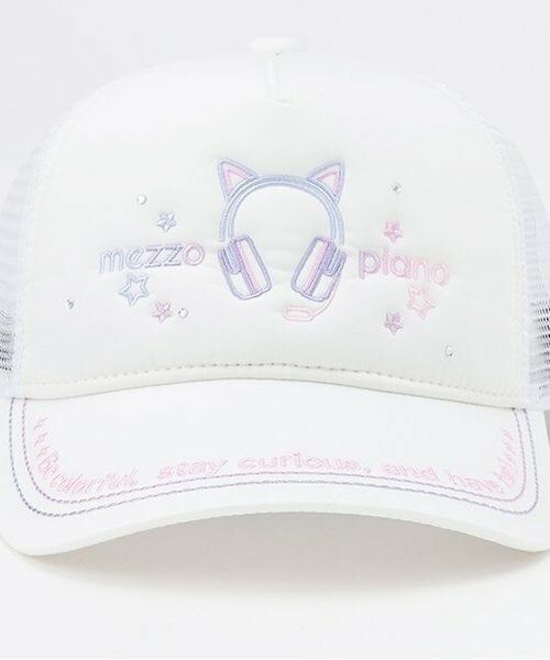 mezzo piano / メゾピアノ キャップ | ロゴ刺しゅう　メッシュキャップ | 詳細2