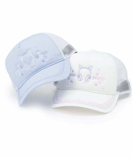 mezzo piano / メゾピアノ キャップ | ロゴ刺しゅう　メッシュキャップ | 詳細9