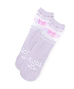 mezzo piano / メゾピアノ ソックス | 透けロゴ　ソックス