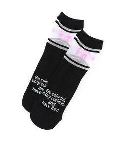 mezzo piano / メゾピアノ ソックス | 透けロゴ　ソックス