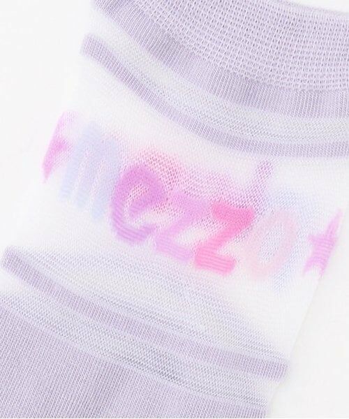mezzo piano / メゾピアノ ソックス | 透けロゴ　ソックス | 詳細2