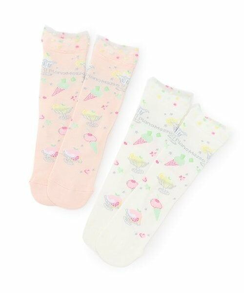 mezzo piano / メゾピアノ ソックス | シャーベット柄　クルーソックス | 詳細5