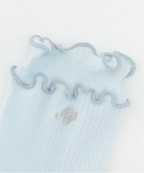 mezzo piano / メゾピアノ ソックス | ロゴ刺しゅう　メローリブソックス | 詳細1